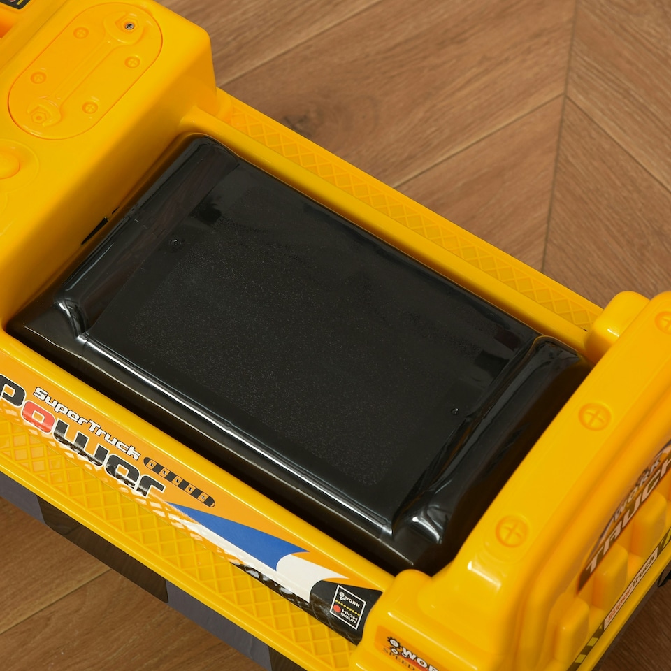 image 1 of HOMCOM No Power Ride on Excavator Digger Music Light for 2-3 Years Old Yellow