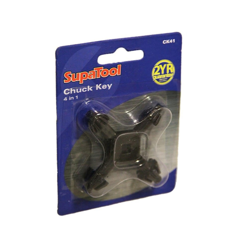 image 1 of SupaTool 4 in 1 Chuck Key - Black - One Size