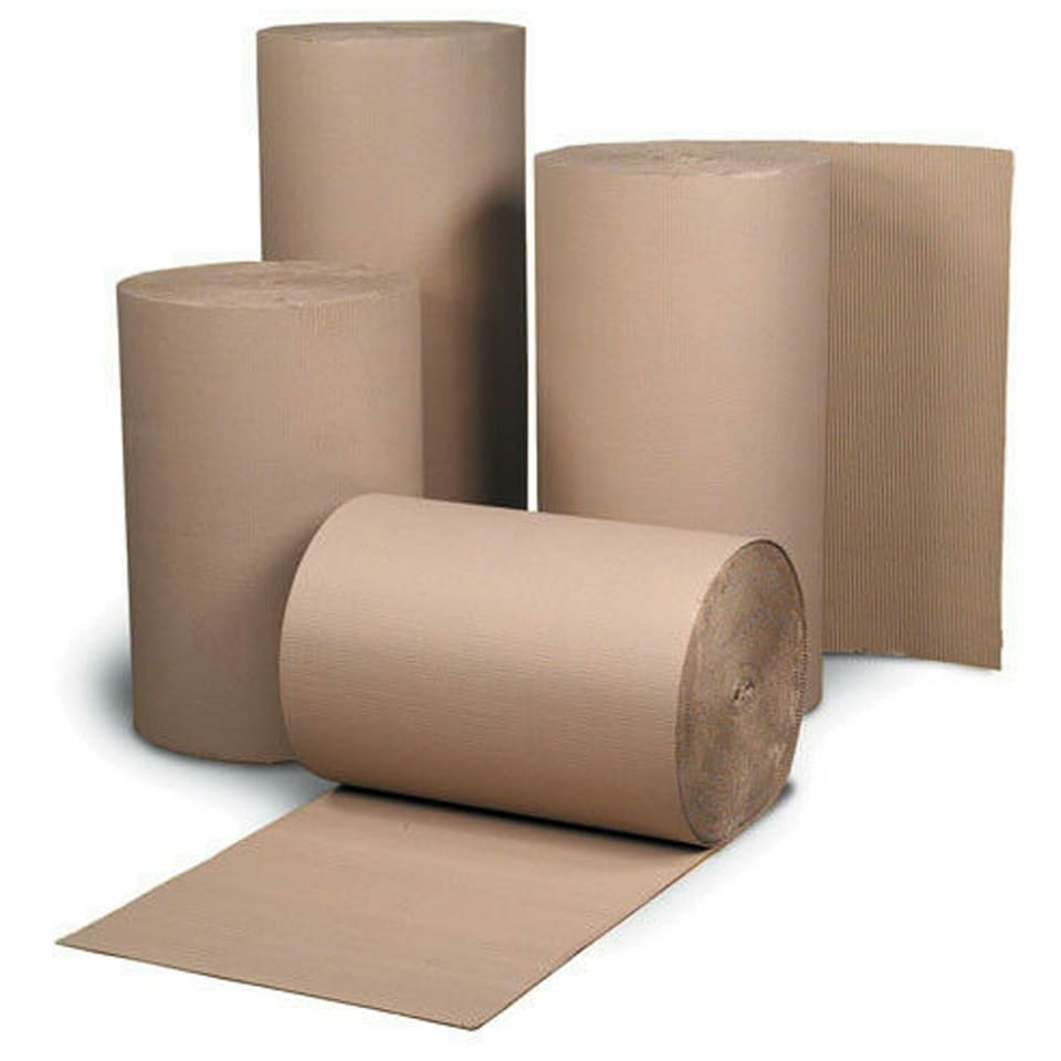 image 1 of 600mm x 75m Corrugated Cardboard Roll Cushioning Wrap For House Moving, Gift Wrapping & Shipping