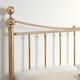 image 4 of Hampstead Traditional Style Distressed Antique Brass Effect Metal Bed Frame | Bronze | Antique Brass | King