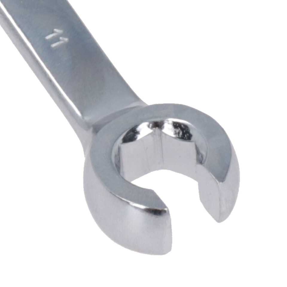 image 1 of 9mm + 11mm Metric Combination Flare Nut Brake Gas Fuel Pipe Spanner Wrench