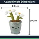image 2 of Flowerpot Soft Toy Cute Plushie Huggable Cuddly Stuffed Toy Gift 30cm White