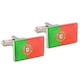 image 2 of Flag of Portugal Cufflinks - Onyx Art CK152