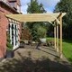 image 2 of Wall Mounted Premium Pergola 3 Post - L420 x W420 x H270 cm - Light Green