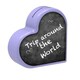 image 1 of Bluesky Studios Heart Money Pot - Black/Purple - One Size