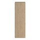 image 4 of Line Wardrobe with 2 Sliding Doors 1 Sliding Door with Mirror in Jackson Hickory Oak