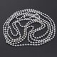 image 9 of Silver Shiny Christmas Bead Chain Metallic Beaded Garland Artificial Pearls Tinsel For Christmas Tree Hanging Decorations