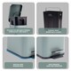 image 5 of 5L BATHROOM SLIM KITCHEN PEDAL RECTANGULAR BIN WASTE WITH SOFT CLOSING LID