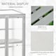 image 6 of Outsunny Wood Cold Frame Greenhouse PC Board 76 x 47 x 110cm Grey