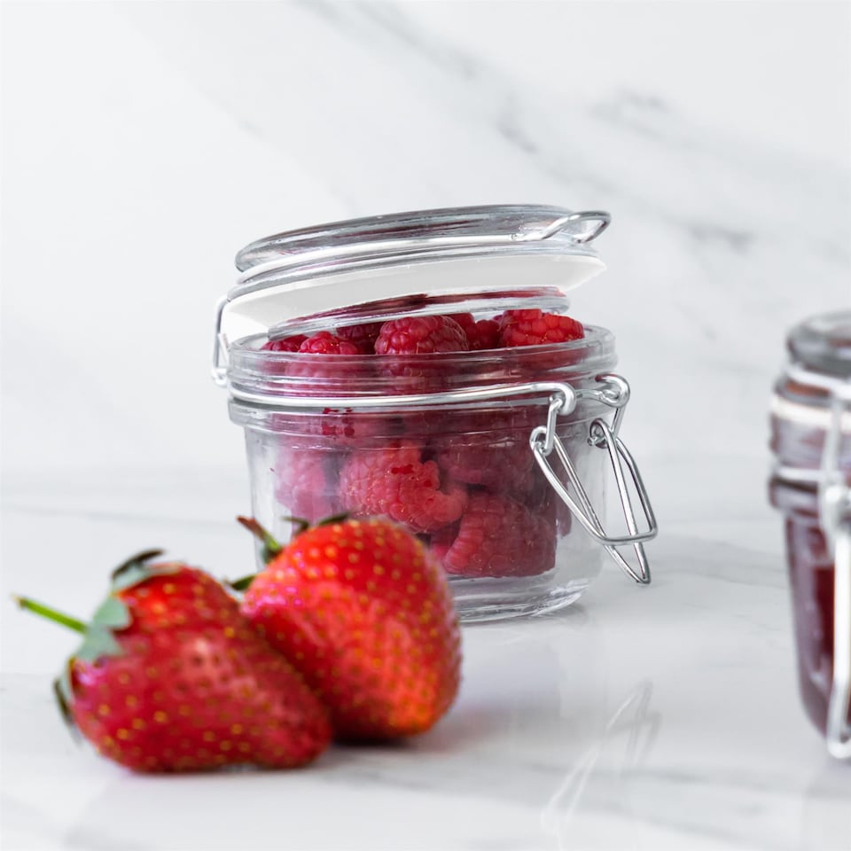 image 1 of Argon Tableware Glass Storage Jar Seals - Medium - Clear - Pack of 6