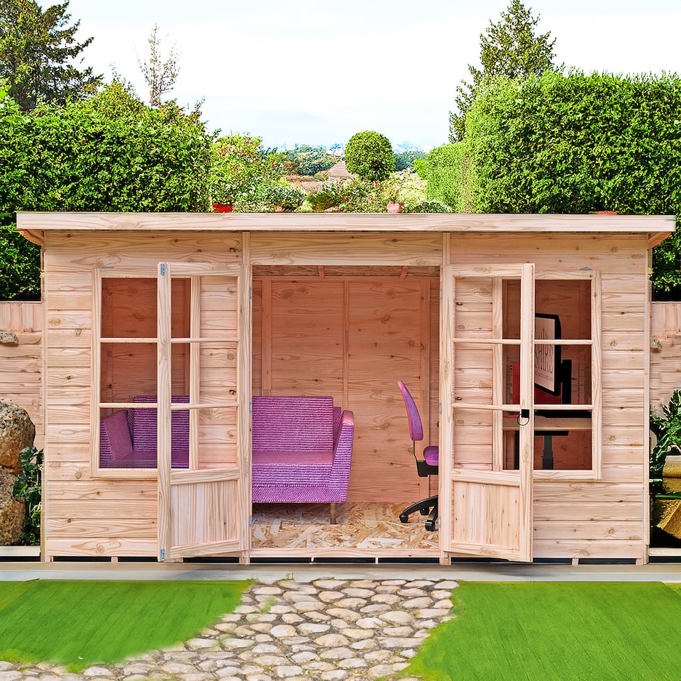 Dahlia 12x6 Pent Summerhouse - Tesco Groceries