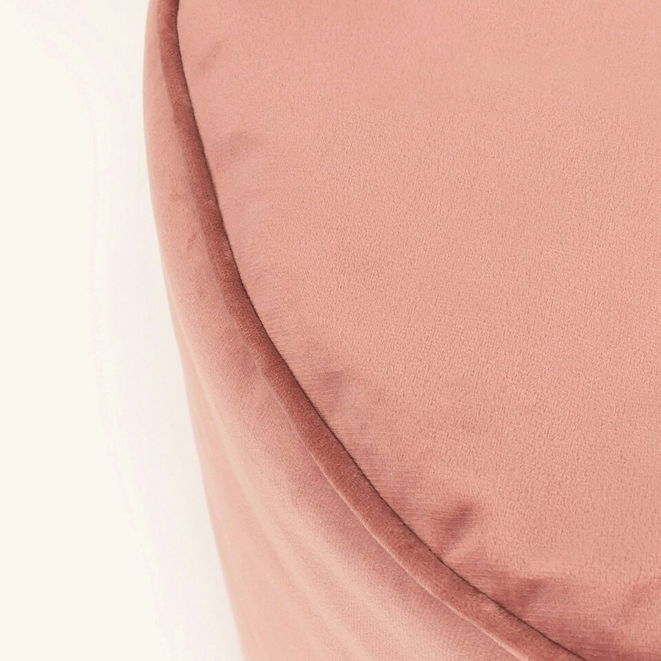 image 1 of icon Milano Velvet Bean Bag Pouffe Dusk Pink Large Velvet Footstools Pink | Pink