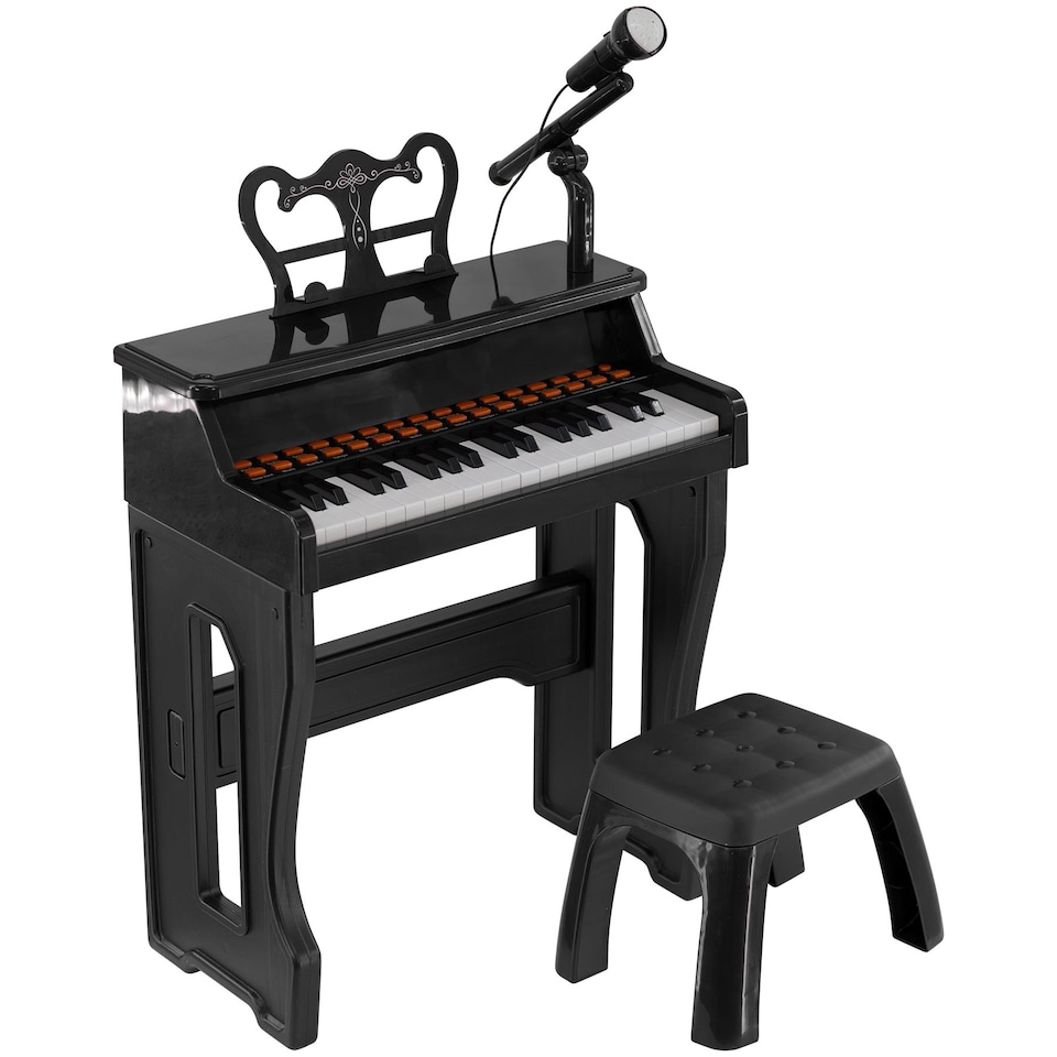 image 1 of The Magic Toy Shop The Grand Piano Kids Electronic Keyboard 37 Keys Microphone