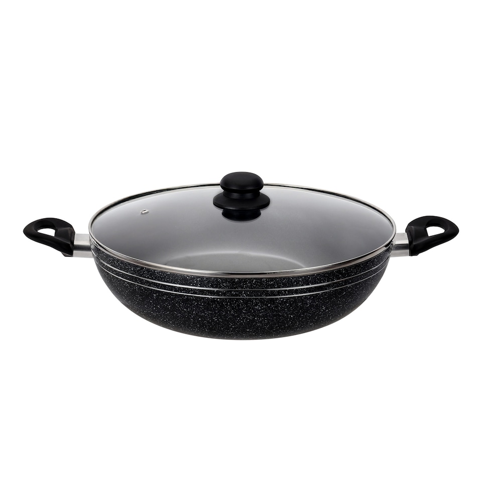 image 1 of Royalford 32cm Aluminium Wok Pan Non-Stick Induction Safe Frying Pan