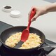 image 3 of Zeal Silicone Spatula Spoons, Large and Small, Set of 2, Red