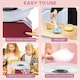 image 7 of HOMCOM Candy Floss Machine for Kids & Adults, 550W  Retro Cotton Maker for Sugar or Candies,  Including 10 Candyfloss Sticks, Non-Slip Base, Red & White