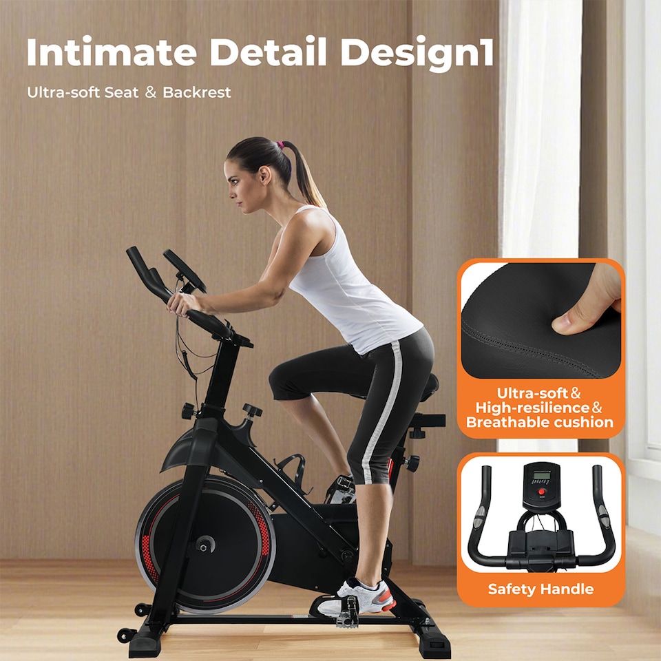 image 1 of Centra Magnetic Exercise Bike Indoor Cardio Spinning Training Fitness