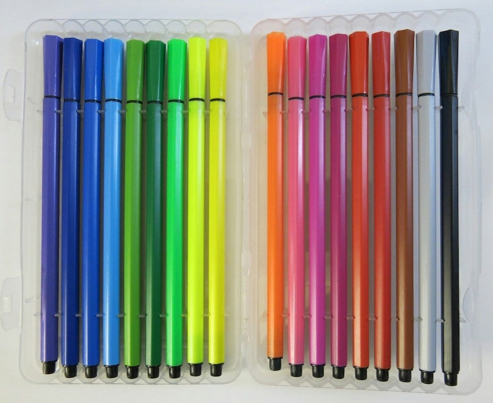image 1 of Easynote Washable Fibre Pens (Pack of 18)