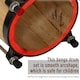 image 5 of HOMCOM Wooden Bongo Drum, Percussion Instrument, Drums, Tuning Wrench For Adults Beginners