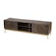 image 4 of Zaine Carving TV Unit - Mango Wood - L40 x W160 x H46 cm - Dark Finish