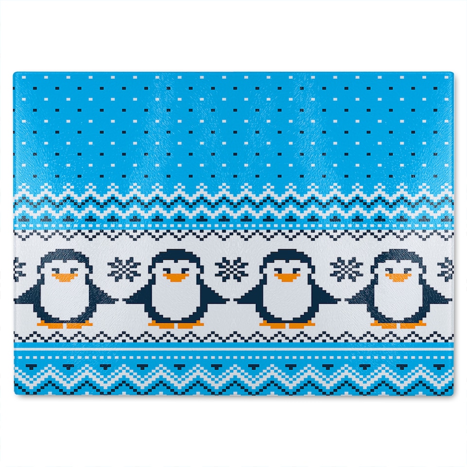 image 1 of New Year'S Christmas Dining Glass Chopping Board | Multi