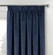 image 2 of Luxury Enhanced Living Navy Velvet, Supersoft, Blackout, Thermal Curtains with Tape Top (PAIR) - 66 x 54 inch (168x137cm) | Blue | Navy | 2