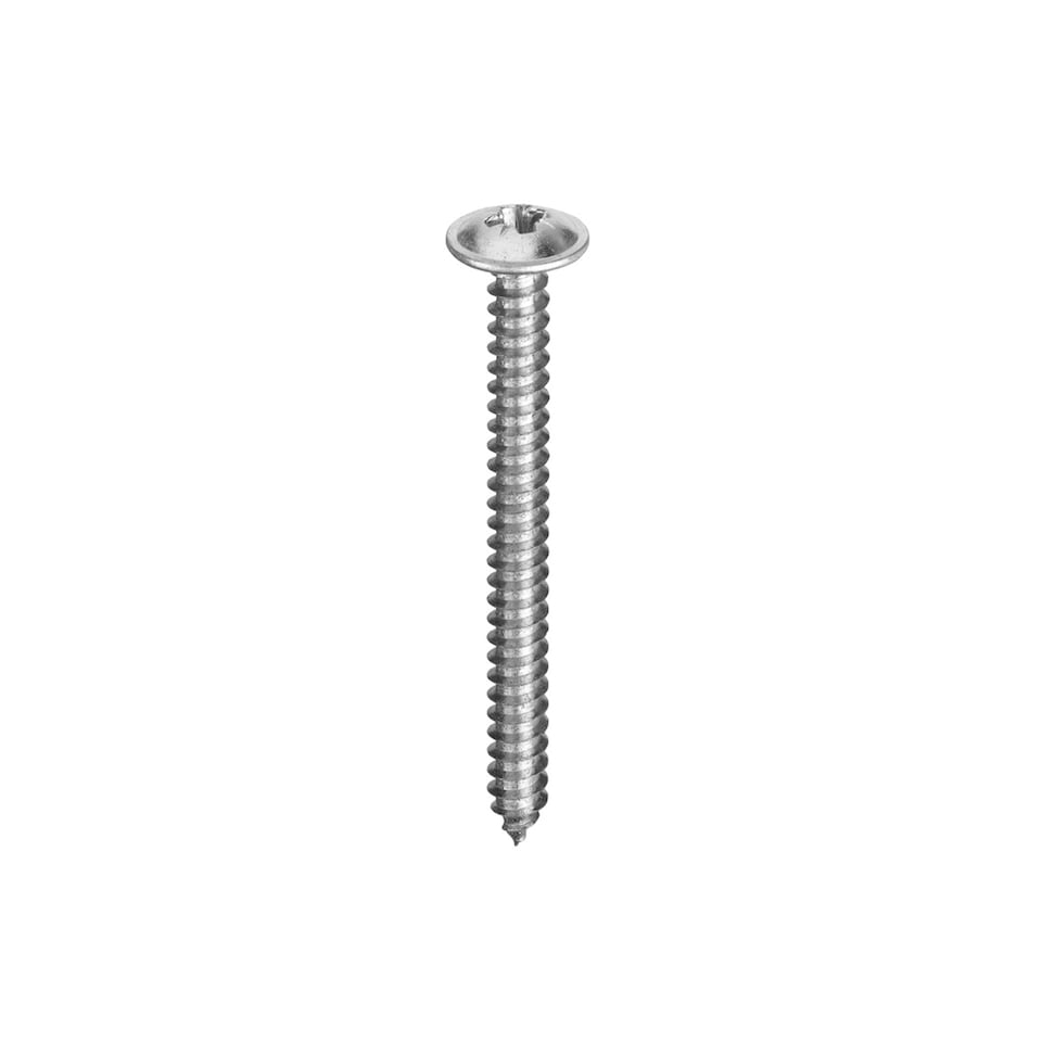 Unifix Self-Tapping Screws Pozi Flange Head AB BS 4174 BZP 8G x 1Inch Box of 1000