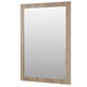 image 1 of 800 x 500mm Bathroom Sonoma Oak Mirror (Central) Brown