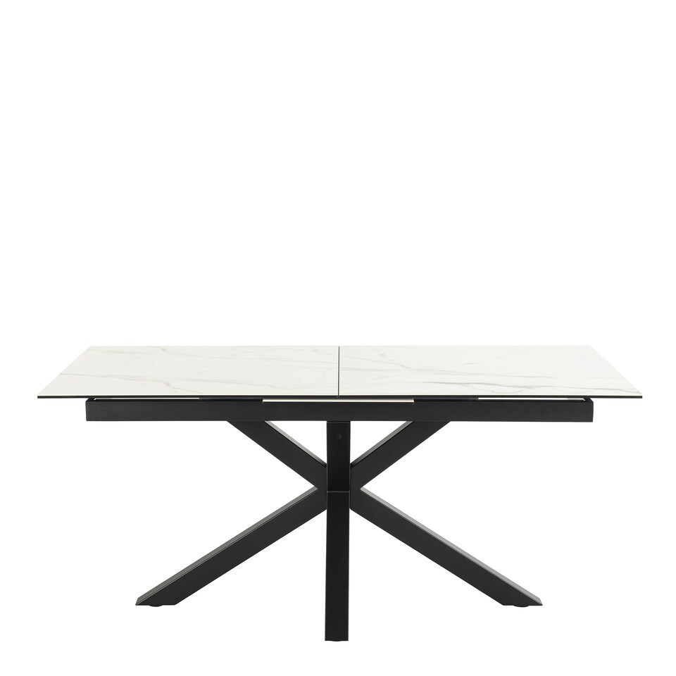 image 1 of Heaven Extendable Dining Table with Ceramic White Top 168cm