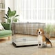 image 2 of PawHut Dog Crate with Two Doors, Tray, Soft Cushion, for Extra Large Dogs