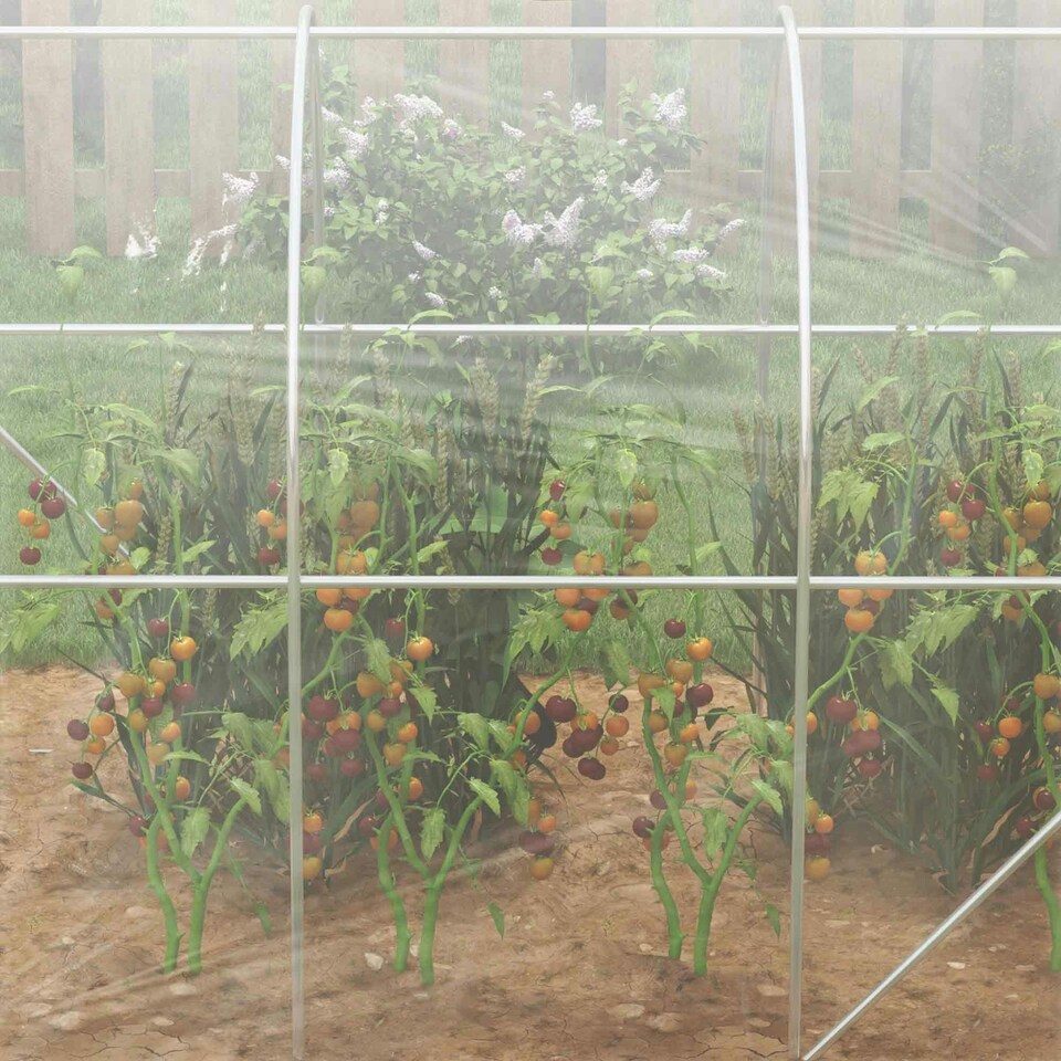 image 1 of Outsunny 3 x 2 x 2m Polytunnel Greenhouse with Door, Galvanised Steel Frame