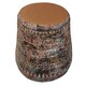 image 4 of 40cm x 32cm Aztec Large Composite Textured Vase Composite Plant Pot