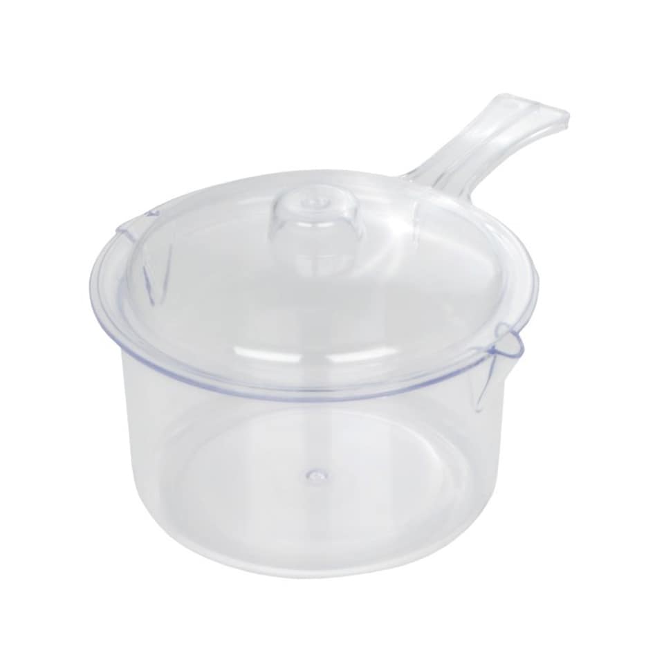 image 1 of Microwave Essentials Saucepan And Lid | Clear | Clear | 1