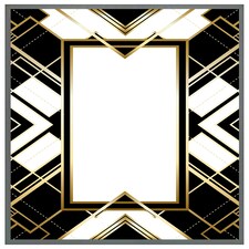 Art deco frame (Picture Frame) Grey | XS