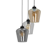 Milagro Pendant Lamp Santiago Mix 3XE27 Black