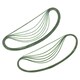 image 5 of 50pc 10mm x 600mm Sanding Belts For Long Reach Air Sanders Grinding