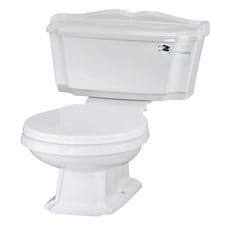 Balterley Traditional Classic Close Coupled WC Toilet with Cistern, Handle & Seat | White | White