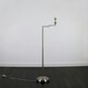 image 1 of ValueLights Modern Adjustable Swing Arm Floor Lamp Base In Brushed Chrome Finish Chrome