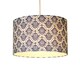 image 1 of Sapphire Print Drum Shade - 35cm | Blue