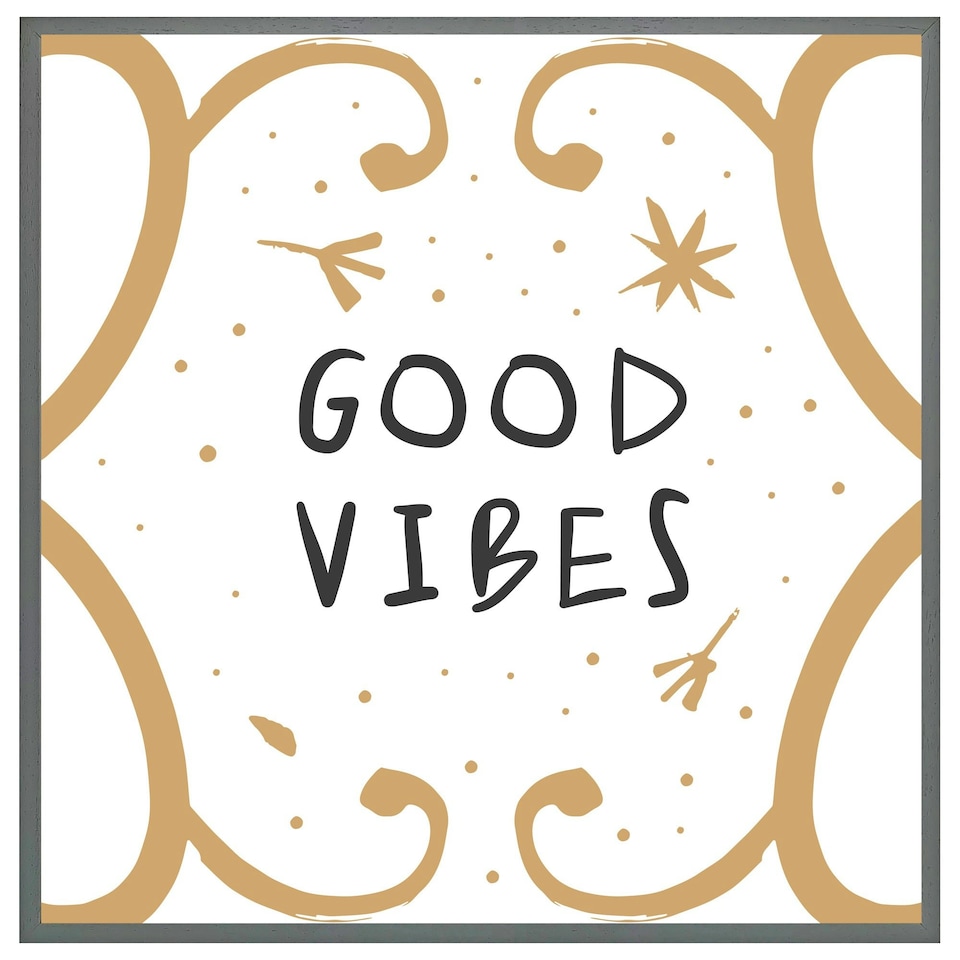 image 1 of Good vibes (Picture Frame) Brown | M