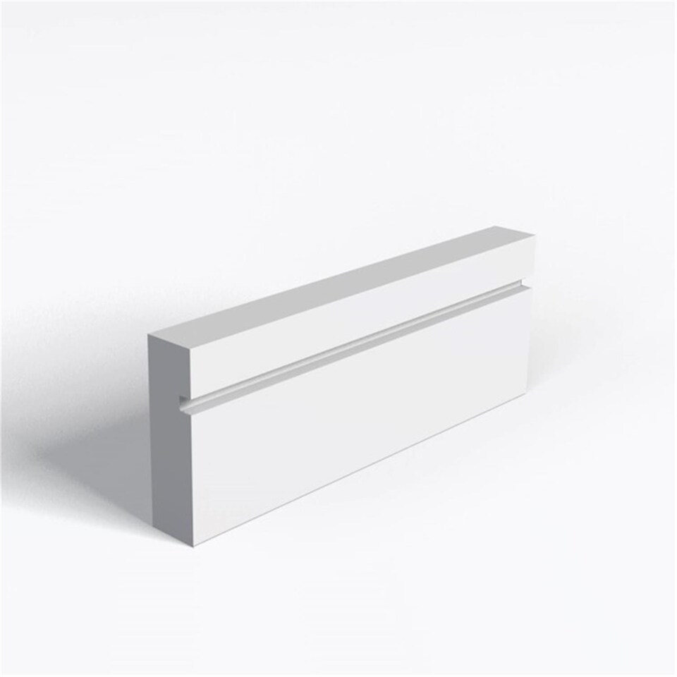 Pack of 20 (Total 20 Units) - Moisture Resistant MDF Square Groove Architrave & Rebate - 25mm (T) x 58mm (H) x 3050mm (L)