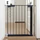image 9 of Safetots Super Narrow Baby Gate, 60.5cm - 66.5cm, Black, Child Safety Barrier, Pressure Fit Stair Gate | Black | 1