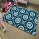 image 4 of boho, magic symbol (Rug) Blue | Small: 60x110cm