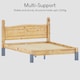 image 5 of Vida Designs Corona 5ft King Size Bed Solid Pine Wood Frame, Low Foot End, 150 x 200cm