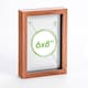 image 1 of Nicola Spring A5 (6 x 8") Photo Frame - Dark Wood - 3D Photo Frame Picture Frame Box Portrait Display Case (23.5 x 17cm)