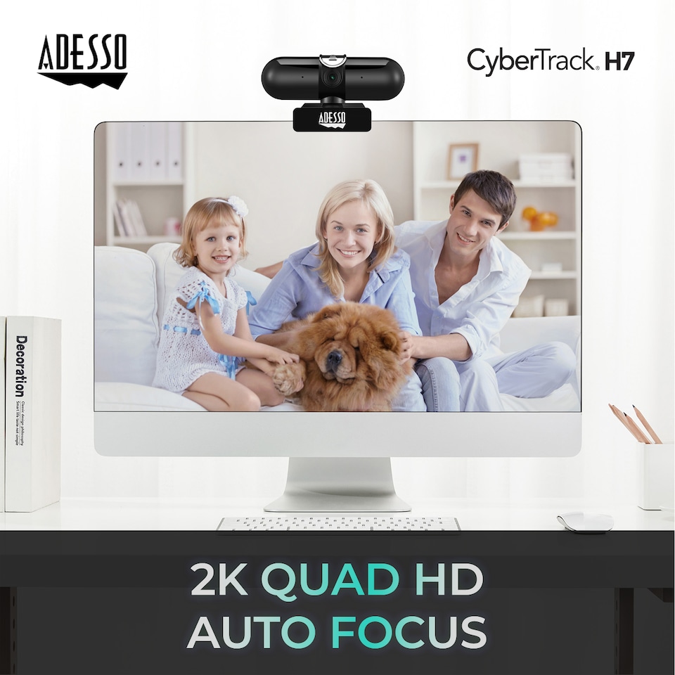 image 1 of Adesso QUAD HD Webcam 2K (5.0 Megapixel)