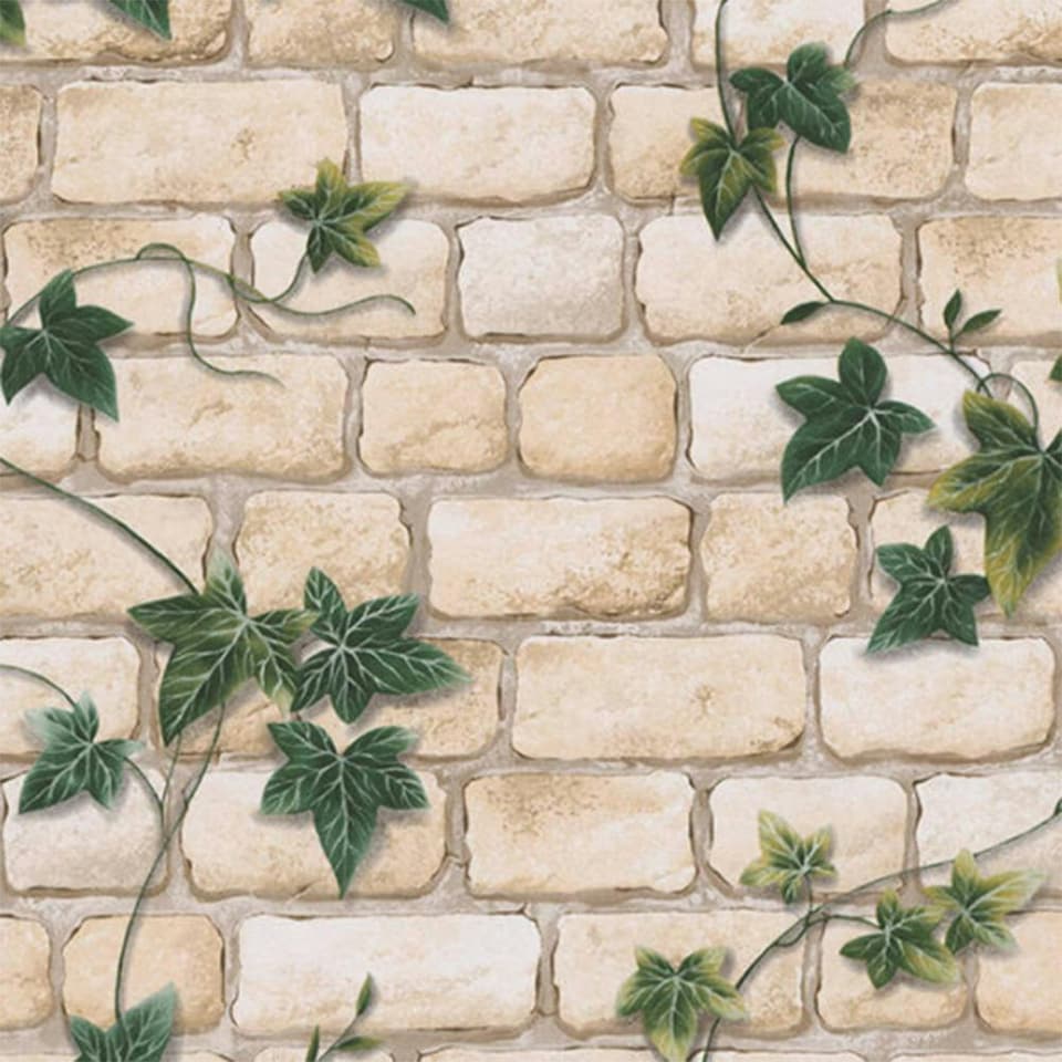 AS Creation Decoro Brick Wallpaper - White/Beige - 10m x 53cm | White