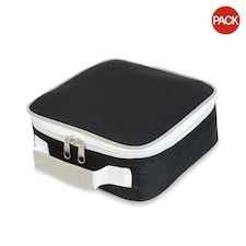 Shugon Sandwich Lunchbox (4 Litres) (Pack of 2) - Black/Light Grey - One Size