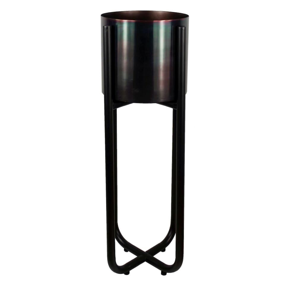 image 1 of Large Black Planter Stand (Planter not included) 62cm x 18cm | Black