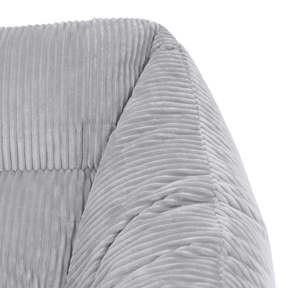 image 1 of Natalia Large Beanbag Corduroy Light Grey | Grey | Light Grey | XL | 1